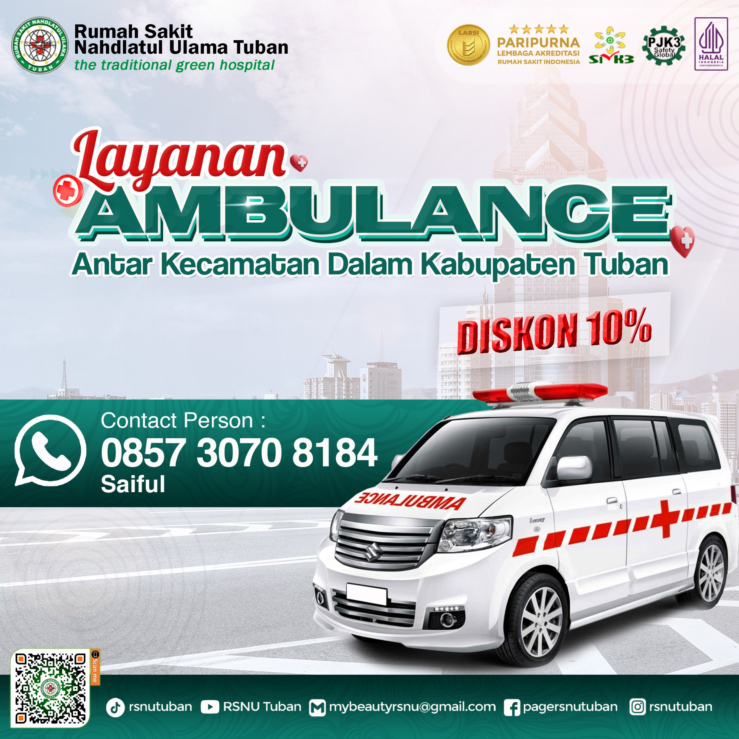 RSNU Tuban - Flyer Layanan Ambulance