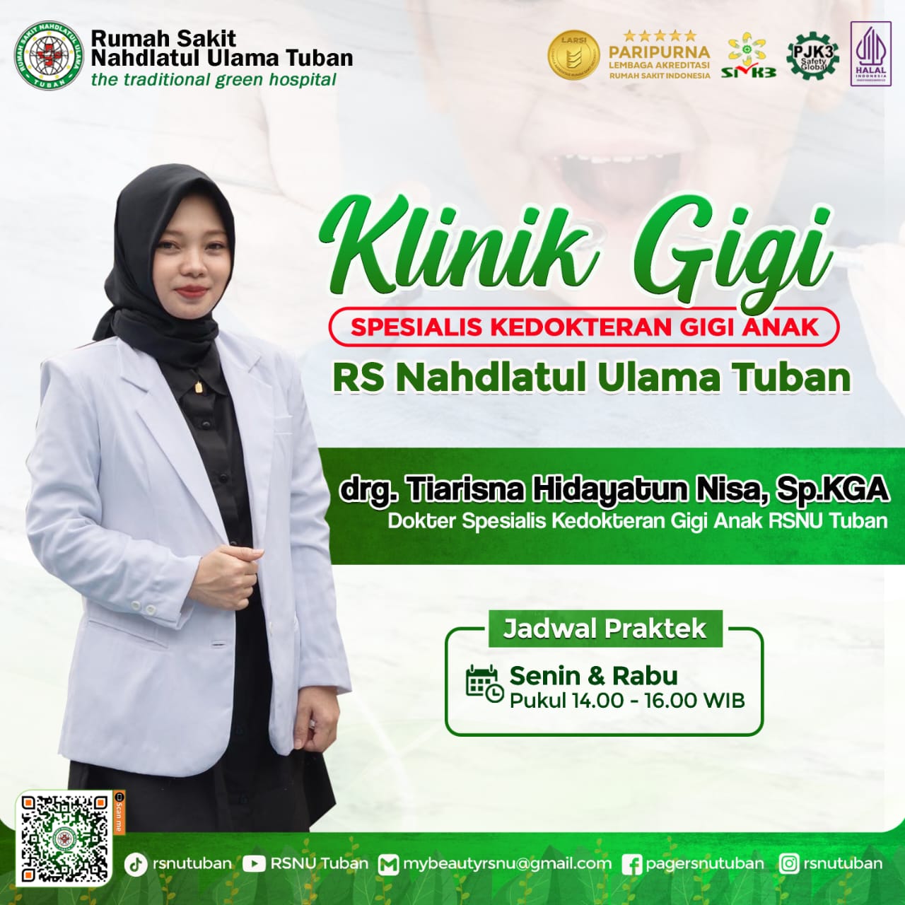 RSNU Tuban - Flyer Klinik Gigi Anak